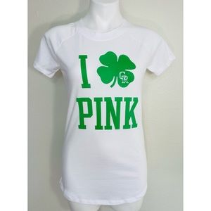 Pink Victoria’s Secret Colorado Rockies Shamrock Tee